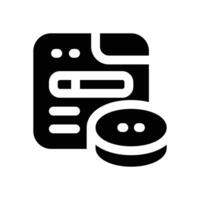 web hosting glyph icon. Strong and solid icon for websites, mobile interfaces, presentations, and visual branding. High quality and easy to edit. vector