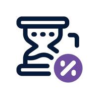 hourglass duotone icon. Sleek and modern icon for websites, mobile apps, marketing materials, and corporate design. Fully scalable and ready to use. vector