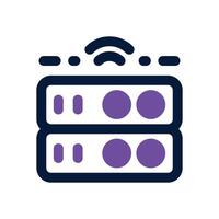 server duotone icon. Sleek and modern icon for websites, mobile apps, marketing materials, and corporate design. Fully scalable and ready to use. vector