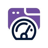 web performance duotone icon. Sleek and modern icon for websites, mobile apps, marketing materials, and corporate design. Fully scalable and ready to use. vector