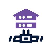 home server duotone icon. Sleek and modern icon for websites, mobile apps, marketing materials, and corporate design. Fully scalable and ready to use. vector