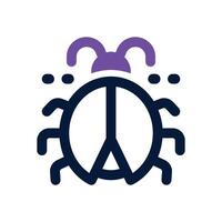 bug duotone icon. Sleek and modern icon for websites, mobile apps, marketing materials, and corporate design. Fully scalable and ready to use. vector