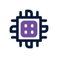 cpu duotone icon. Sleek and modern icon for websites, mobile apps, marketing materials, and corporate design. Fully scalable and ready to use. vector
