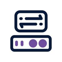 data transfer dual tone icon. Sleek and modern icon for websites and mobile apps. vector