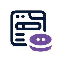 web hosting duotone icon. Sleek and modern icon for websites, mobile apps, marketing materials, and corporate design. Fully scalable and ready to use. vector