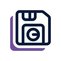 save duotone icon. Sleek and modern icon for websites, mobile apps, marketing materials, and corporate design. Fully scalable and ready to use. vector