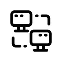 local network line icon. Clean and minimalist icon for websites, mobile apps, presentations, and logos. Fully scalable and customizable for any project. vector