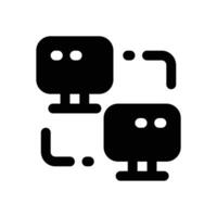 local network glyph icon. Strong and solid icon for websites, mobile interfaces, presentations, and visual branding. High quality and easy to edit. vector