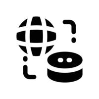server network glyph icon. Strong and solid icon for websites and mobile apps. vector