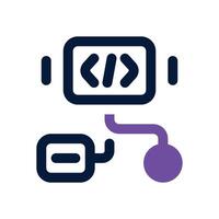 algorithm duotone icon. Sleek and modern icon for websites, mobile apps, marketing materials, and corporate design. Fully scalable and ready to use. vector