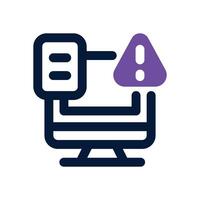 operational risk dual tone icon. Sleek and modern icon for websites and mobile apps. vector
