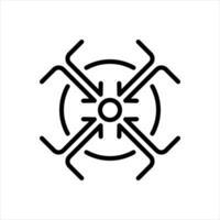 Black line icon join vector
