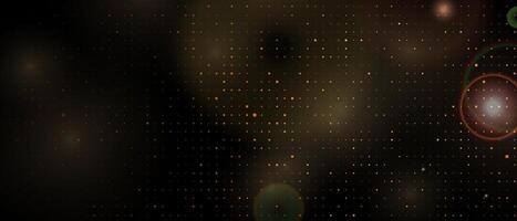 Luxury abstract shiny banner with small golden dots vector