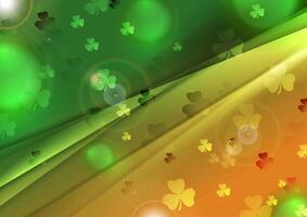 Colorful shamrock design background vector