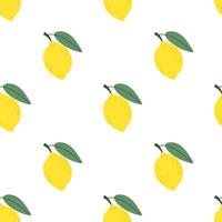 Seamless pattern with lemons. Summer pattern for fabric or wallpaper. illustration. vector
