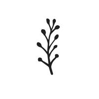 Hand drawn floral element vector