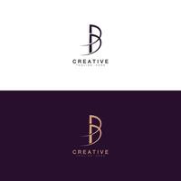 DB BD D AND B Abstract initial monogram letter alphabet logo design vector