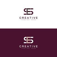 SE ES S AND E Abstract initial monogram letter alphabet logo design vector