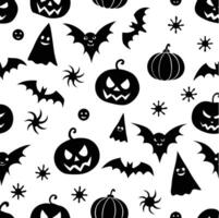 Spooky and fun Halloween seamless pattern vector