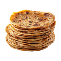 stack of flatbreads on transparent background png