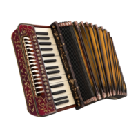 a an accordion on a transparent background png