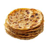 stack of flatbreads on a transparent background png