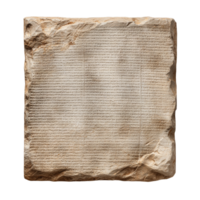 Ancient clay stone tablet for cuneiform writing displaying historical scripts png