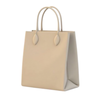 3D rendered elegant shopping bag on transparent background file isolated png