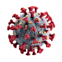 3D Rendering of Coronavirus SARS-CoV-2 Virus Cell Causing COVID-19 Global Pandemic png