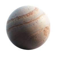 Detailed view of an alien planet in deep space with swirling atmospheric patterns and surface features perfect for science fiction concepts and cosmic backgrounds png