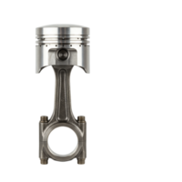 High-Quality Piston and Connecting Rod Transparent Image on Black Background for Engine Concepts png