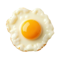 Perfectly cooked sunny-side up fried egg isolated with transparent background file png