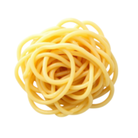 Perfectly Cooked Spaghetti Nest Isolated on a Transparent Background Ready for Culinary Designs png