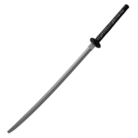 Sharp Katana Samurai Sword with Transparent Background for Design Use Isolated png