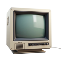 Vintage 3D Rendered Computer Monitor Terminal with Transparent Background png