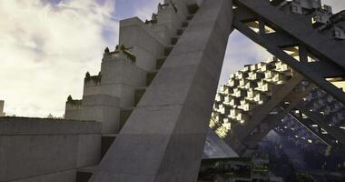CGI Modern concrete designs featured in urban architecture video