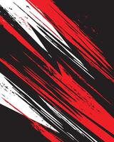 Abstract red and white striped pattern vector