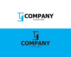 Logo Letter Initial L and P For your Company Simple vector