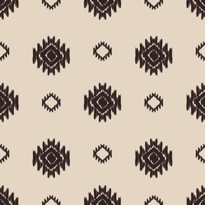 Ethnic-inspired ikat damask pattern in a clean