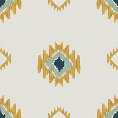 Tribal ikat damask artwork for cultural fashion concept