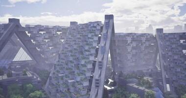 CGI Modern architectural design of urban living spaces in a vibrant cityscape video