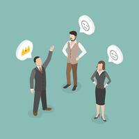 Business professionals discussing ideas vector