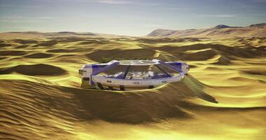 CGI Exploration habitat in a laboratory setting on an alien landscape video