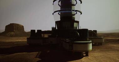 CGI Innovative structure designed for Martian exploration in a futuristic setting video