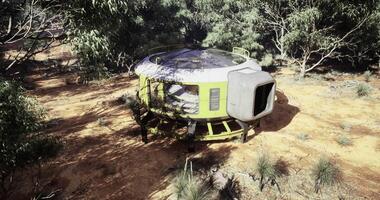 CGI Futuristic habitat in a natural setting showcasing innovative design concepts video