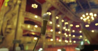 CGI Live performance at a historic theater with a microphone focused in view video