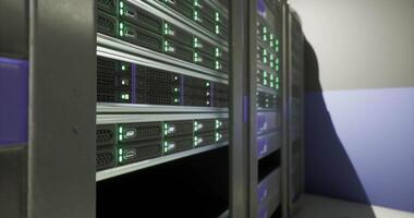 CGI Servers and data storage systems in a modern technology environment video