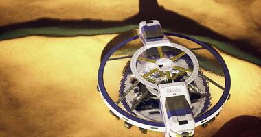 CGI Lab for research in arid mountains, equipped with futuristic features video