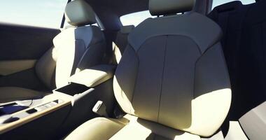 CGI Interior design of a modern car with spacious seating options video