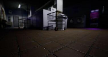 CGI Exploring a dimly lit laundry area showcasing industrial fixtures video